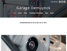 Tablet Screenshot of garagedemuynck.be